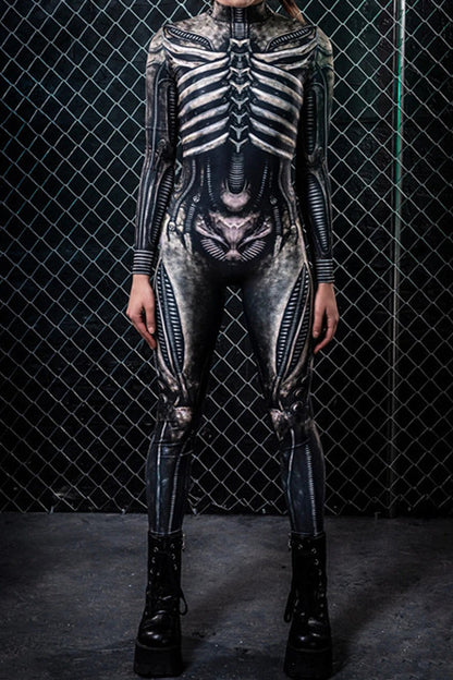 Digital Printing Halloween Cosplay Cosplay Clothes Unisex Wear Tight Long Sleeve Jumpsuit — packaging