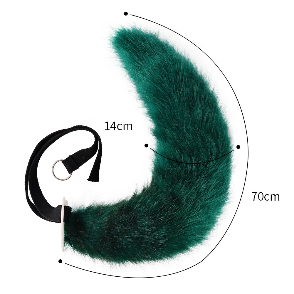 Simulation Plush Sumitinari Animal Ears Headband Comic Show Cosplay Fox Ear And Tail Accessories — side view