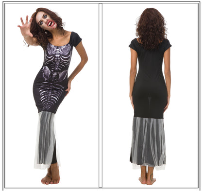 Halloween White Yarn Fishtail Skirt Women's | Magic Stories