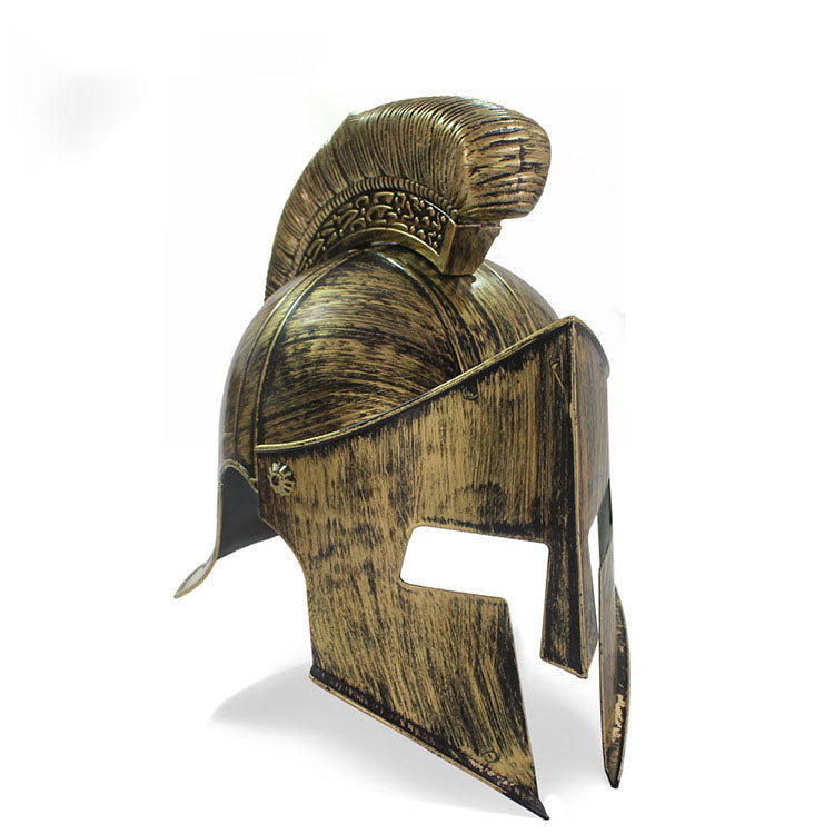 Medieval Spartan Warrior Roman Warrior Helmet Cosplay Prop — back view