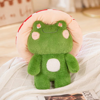 Mushroom Frog Plush Doll Pillow — packaging