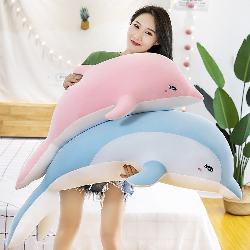 Dolphin Plush Toy Ragdoll Long Pillow | Magic Stories