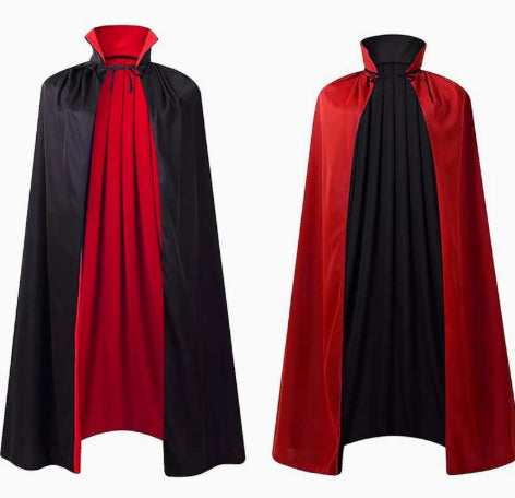 Halloween Black And Red Cloak Adult | Magic Stories