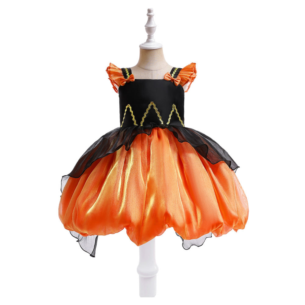 Halloween Witch Performance Costume Princess Dress — detail