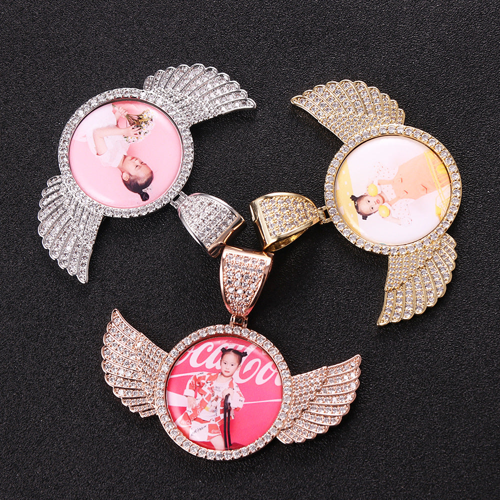 Angel Wings Photo Frame Necklace | Magic Stories