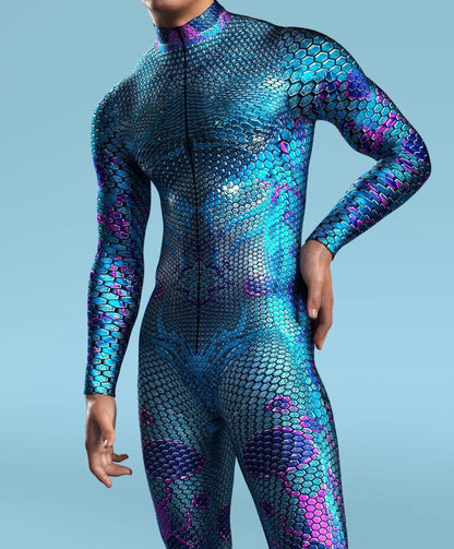 3D Digital Printed Cosplay One-piece Costume — back view