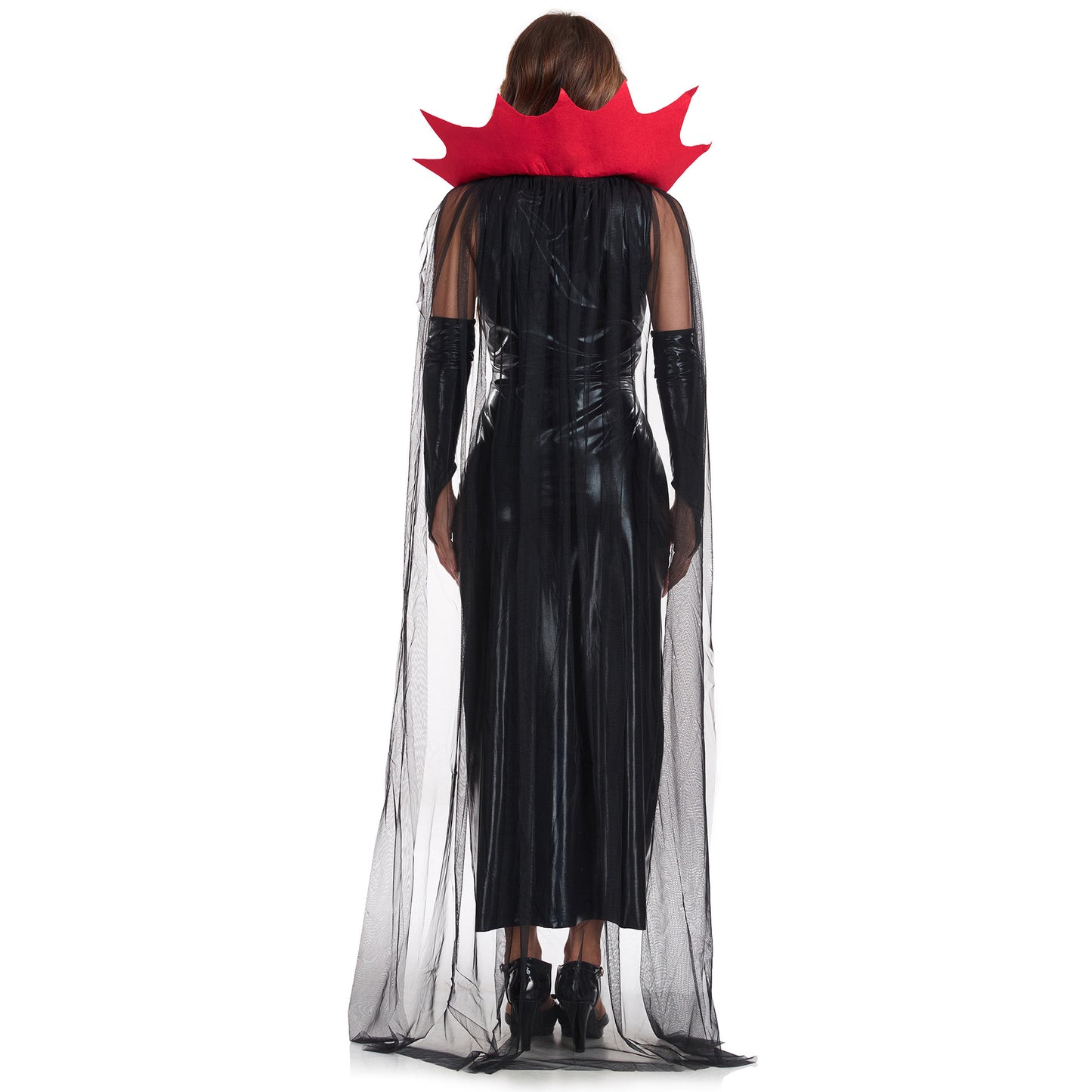 Halloween Witch Patent Leather Costume Set — back view