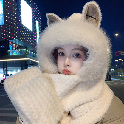Fox Ears Women's Scarf Three In One Hat | Magic Stories