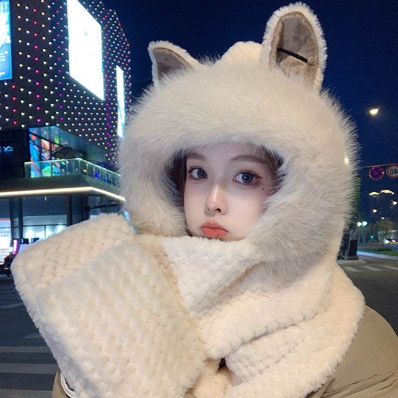 Fox Ears Women's Scarf Three In One Hat | Magic Stories
