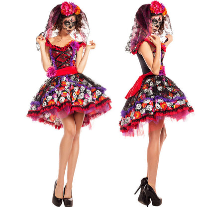 Skeleton Skirt Ghost Zombie Demon Costume