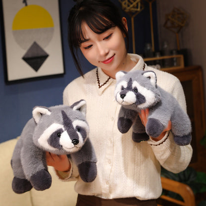 Cute Lying Raccoon Plush Doll | Magic Stories