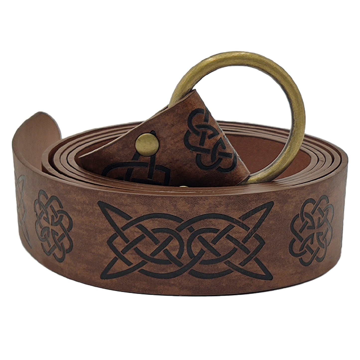 Celtic Embossed Retro Knight Ring Belt COSPLAY Prop