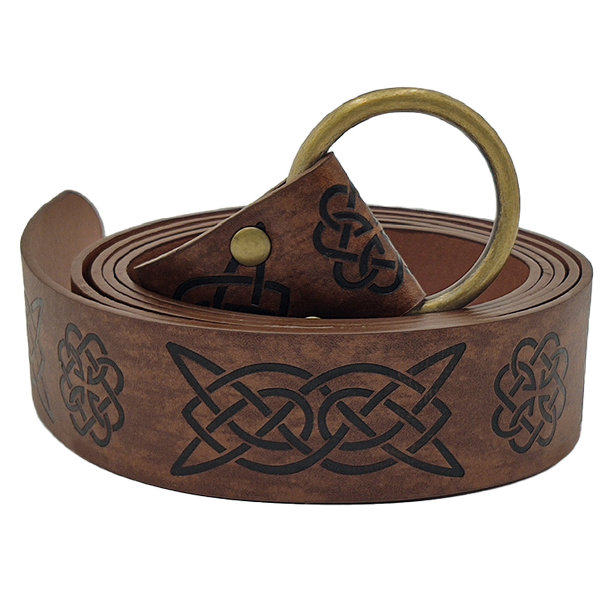 Celtic Embossed Retro Knight Ring Belt COSPLAY Prop