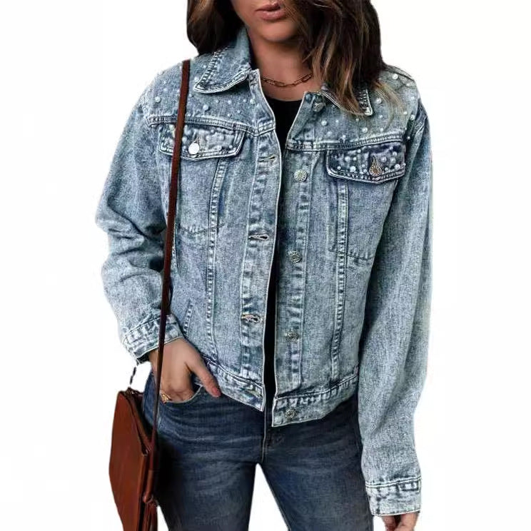 Fall Winter Cowboy Jacket Loose Casual Jacket — detail