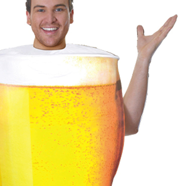 Halloween Beer Mug Costume Cosplay Funny — side view