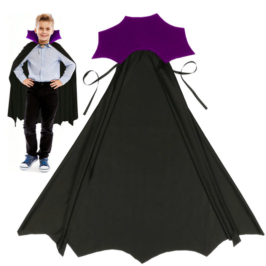 Black And Purple Dracula Cape - Elegant | Magic Stories