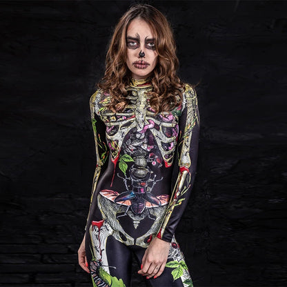 Halloween Costume Body Skeleton Tight | Magic Stories