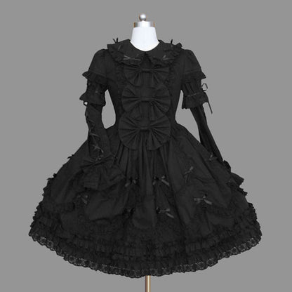 Female Gothic Sleeve Lapel Dress | Magic Stories