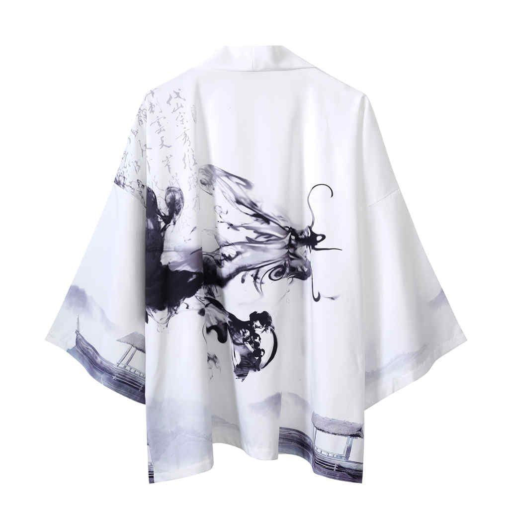 Japanese Kimono Cardigan — side view