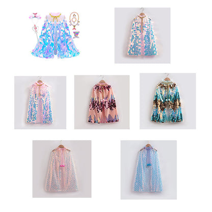 Children's Mermaid Sequin Princess Cape | Magic Stories