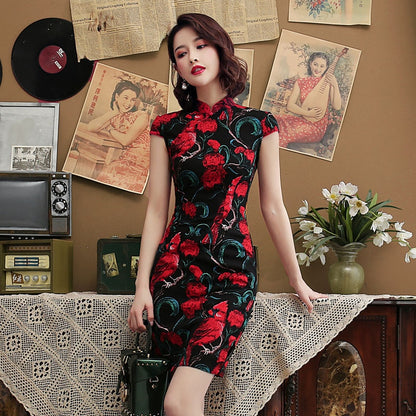 Chinese cheongsam dress cheongsam — in use