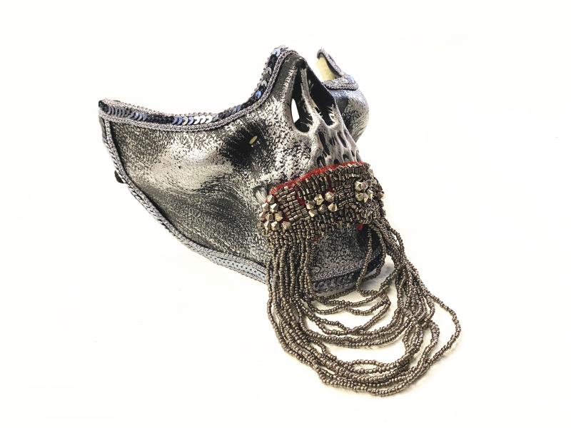 Skull Punk Rivets Performance Mask Halloween | Magic Stories