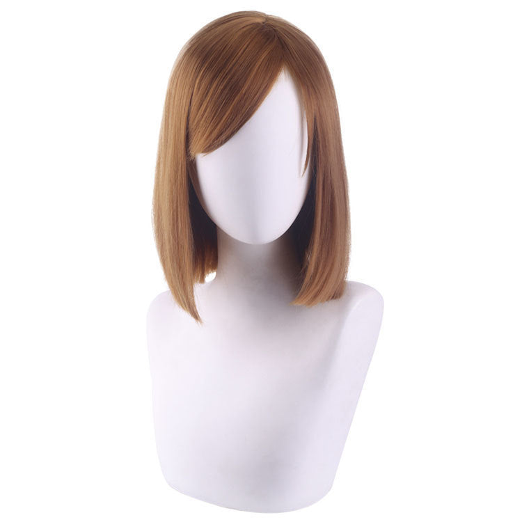 Anime Brown Cosplay Wig — detail