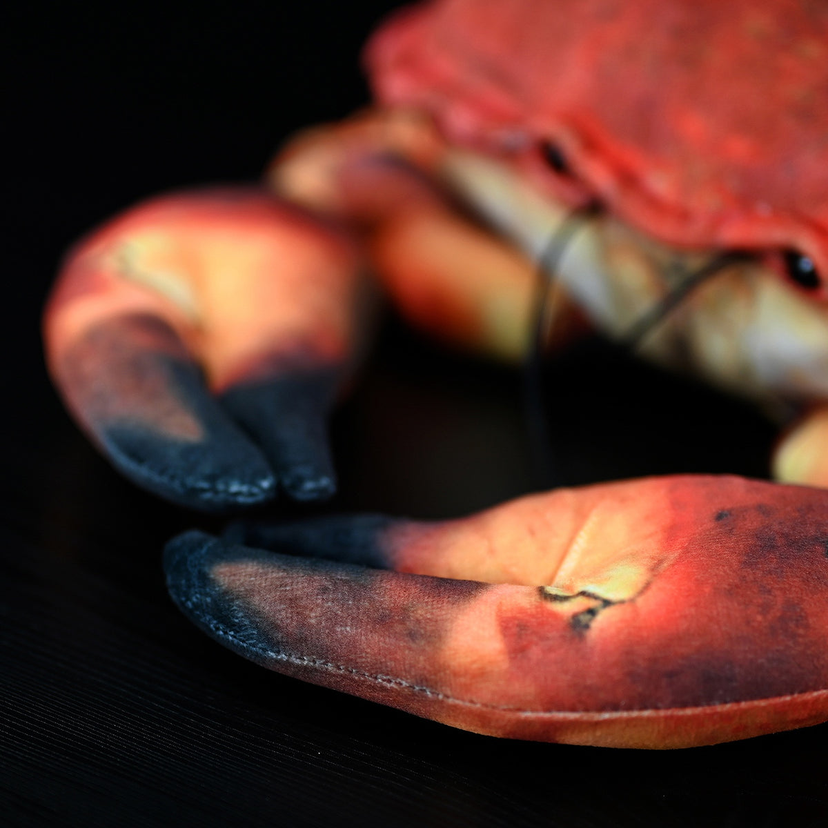 Simulated Plush Ginkgo Crab Plush Toy — side view
