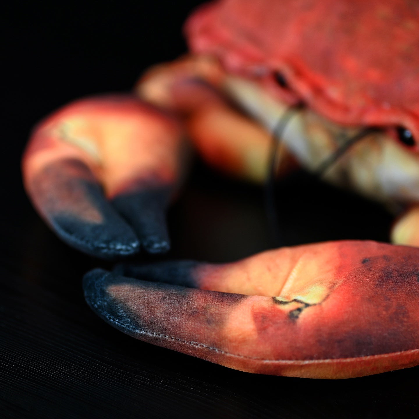 Simulated Plush Ginkgo Crab Plush Toy — side view