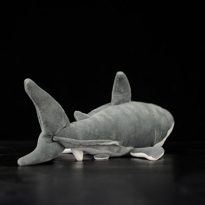 Great White Shark Soft Stuffed Plush Toy — side view