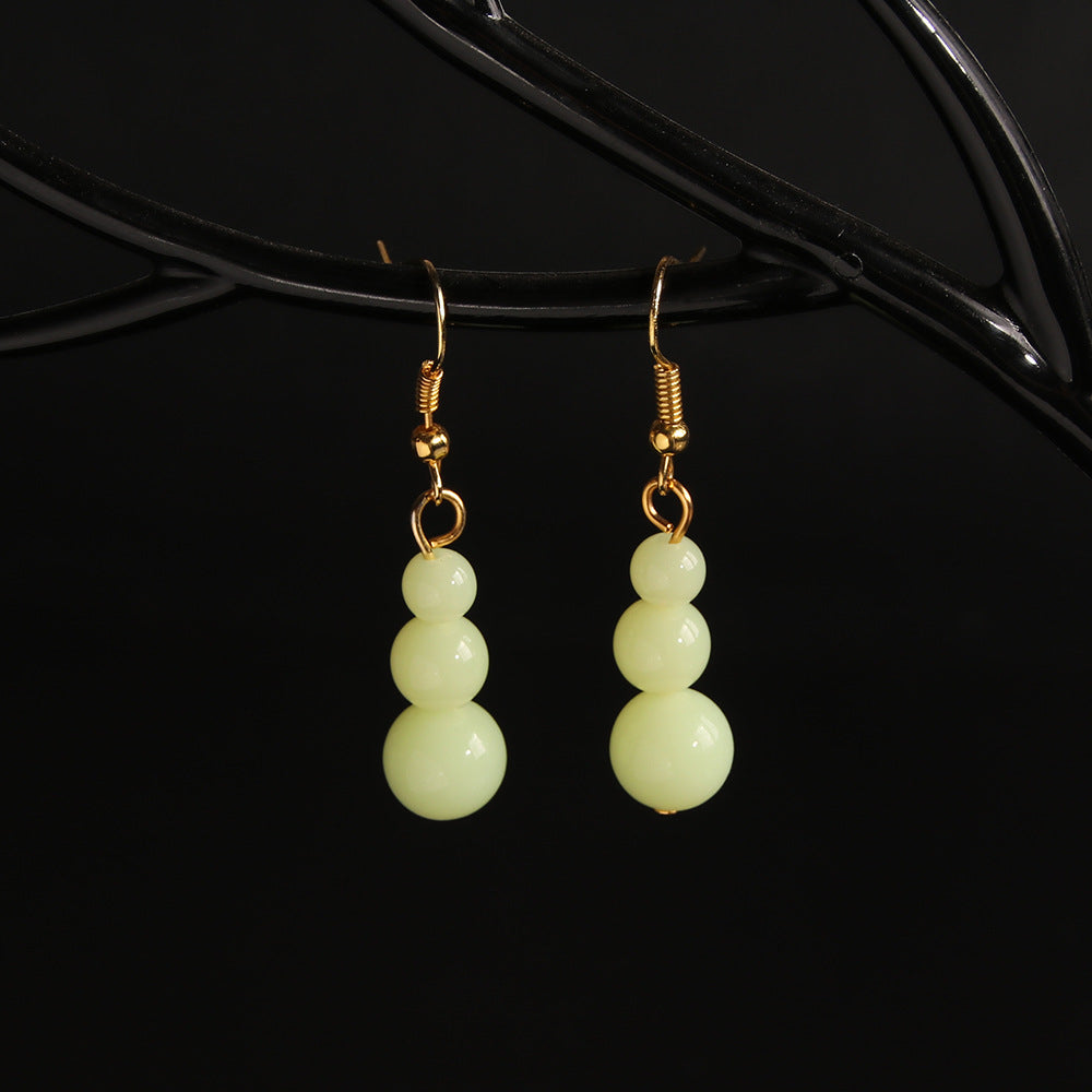 Plastics Earrings Anime Cosplay Periphery — back view