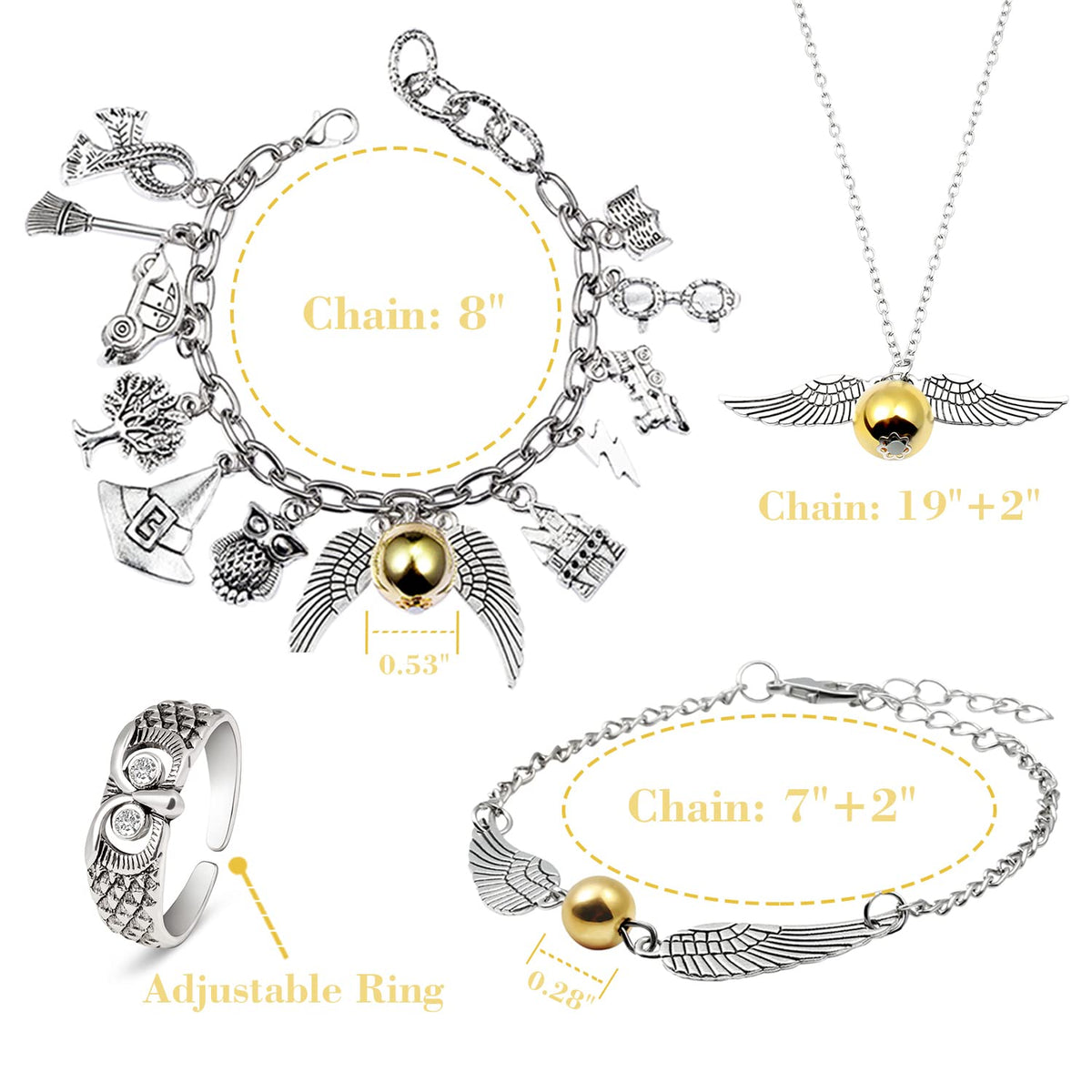 Charm Bracelets And Necklace — packaging