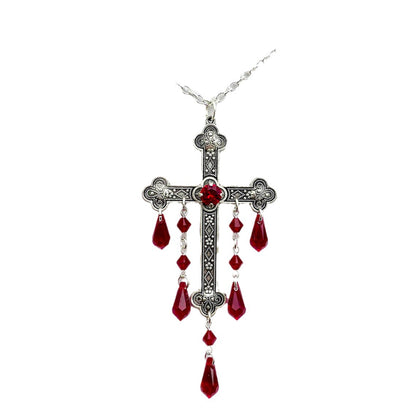 Large Cross Necklace Choke Gothic Pendant | Magic Stories