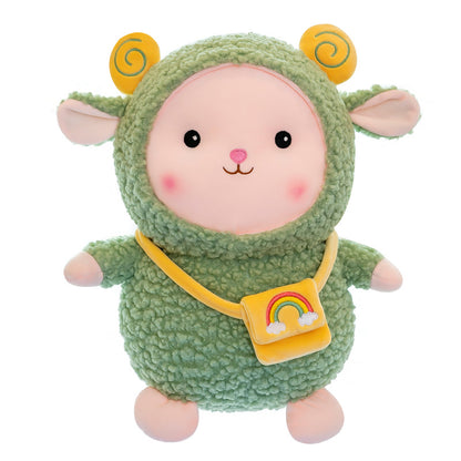 Backpack Lamb Doll Plush Toy — detail