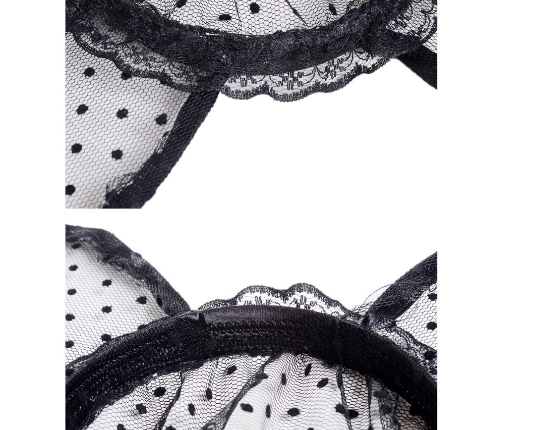 Small dot veil lace cat ears headband sex | Magic Stories