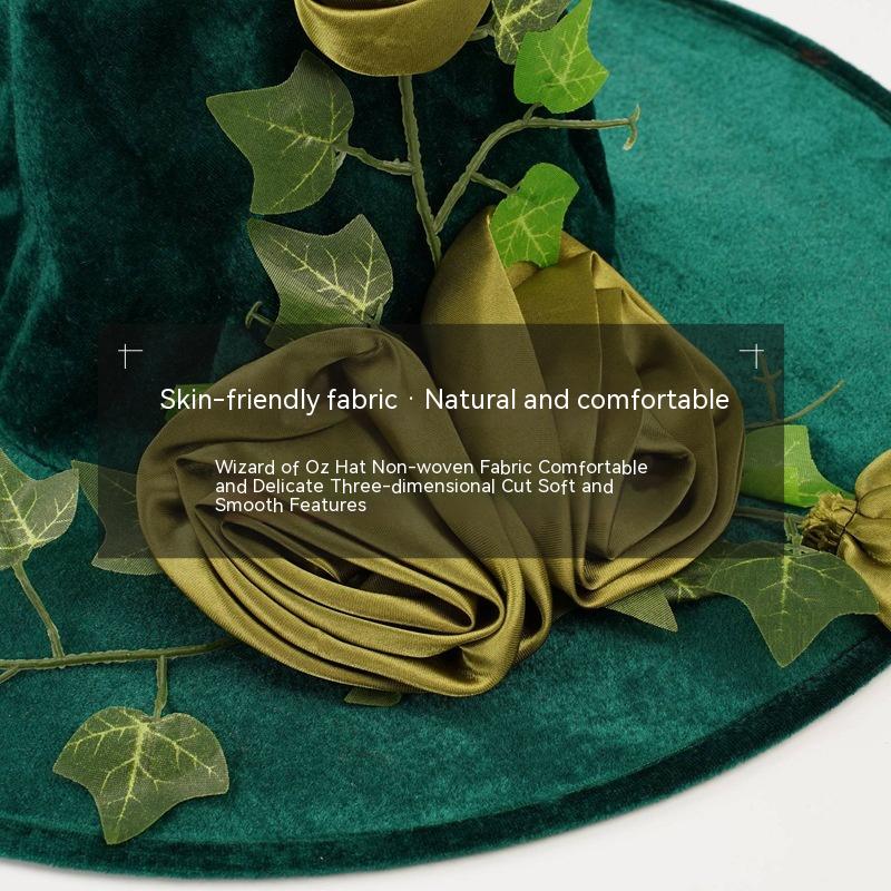 Halloween Green Cosplay Wizard Hat | Magic Stories