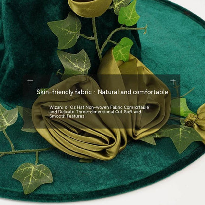 Halloween Green Cosplay Wizard Hat | Magic Stories