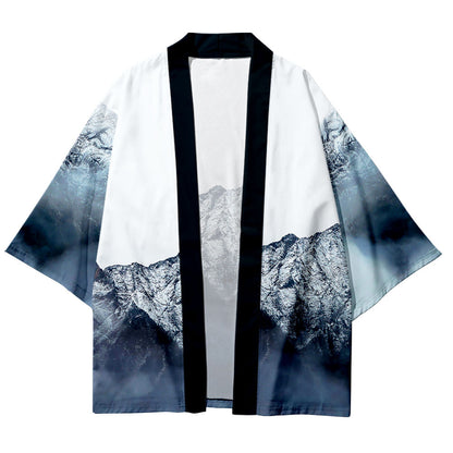 Summer Haori Kimono 3D Color Block Landscape | Magic Stories