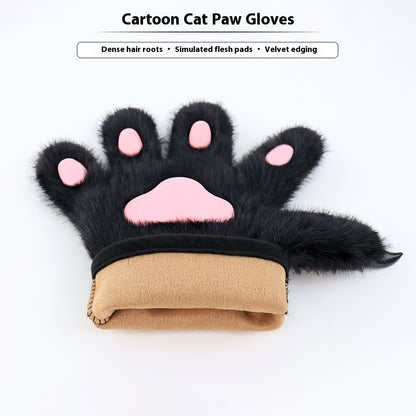 Handmade Cat's Paw Gloves Plush Meat Pad Cat Palm Props — detail