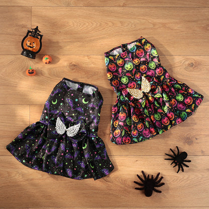 Angel Wings Pet Costume Halloween Dog Clothes — side view
