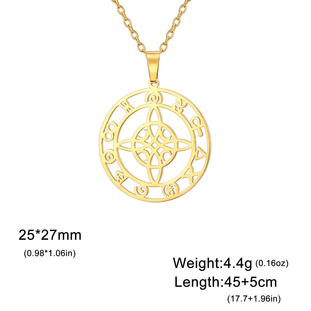 Ring Hollow Witch Knot Moon Pendant | Magic Stories
