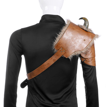 Halloween Cosplay Costume Men's Medieval Viking Armor Shoulder — packaging