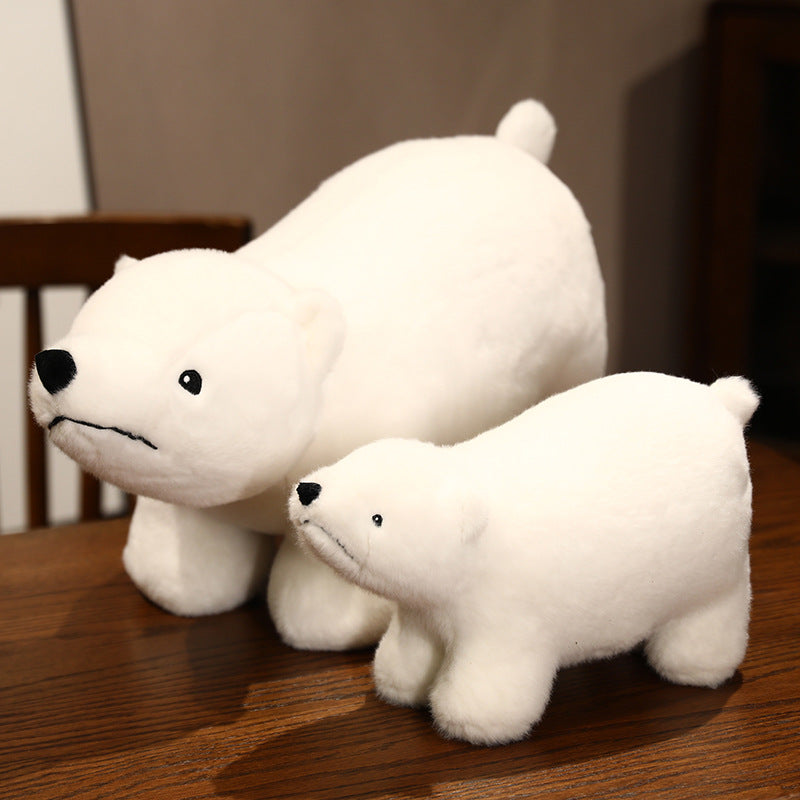 Cute Standing Polar Bear Plush Doll | Magic Stories