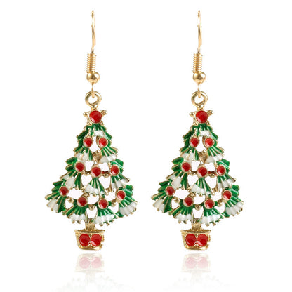Fashion Plush Santa Snowman Fawn Earrings | Magic Stories