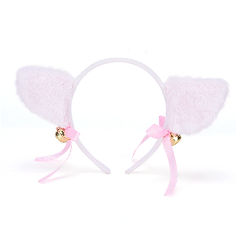 Plush cat ears headband Bells anime show | Magic Stories