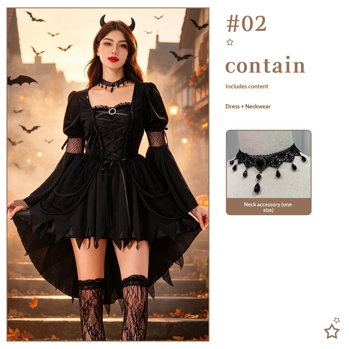 Halloween Fashion Witch Costume Dress | Magic Stories