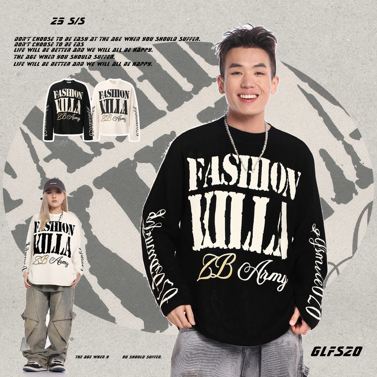 Gothic-style Streetwear Mens Long-sleeve | Magic Stories