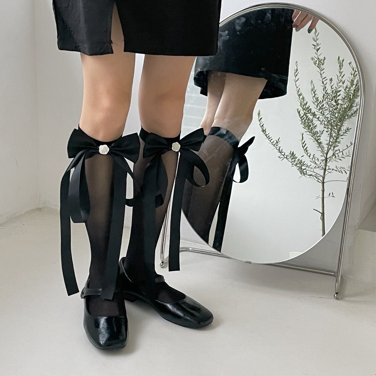 Bow Pearl Lolita Sweet Girl Stockings | Magic Stories