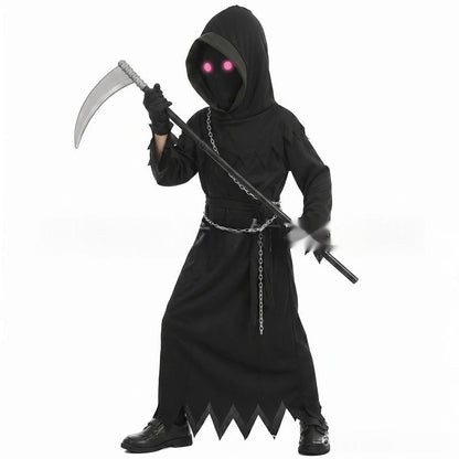 Red-Eyed Glowing Grim Reaper Costume | Magic Stories