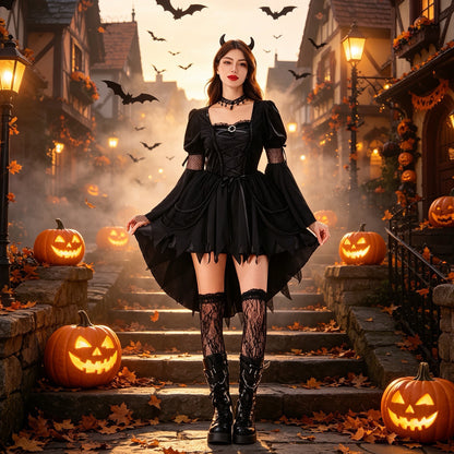Halloween Fashion Witch Costume Dress | Magic Stories